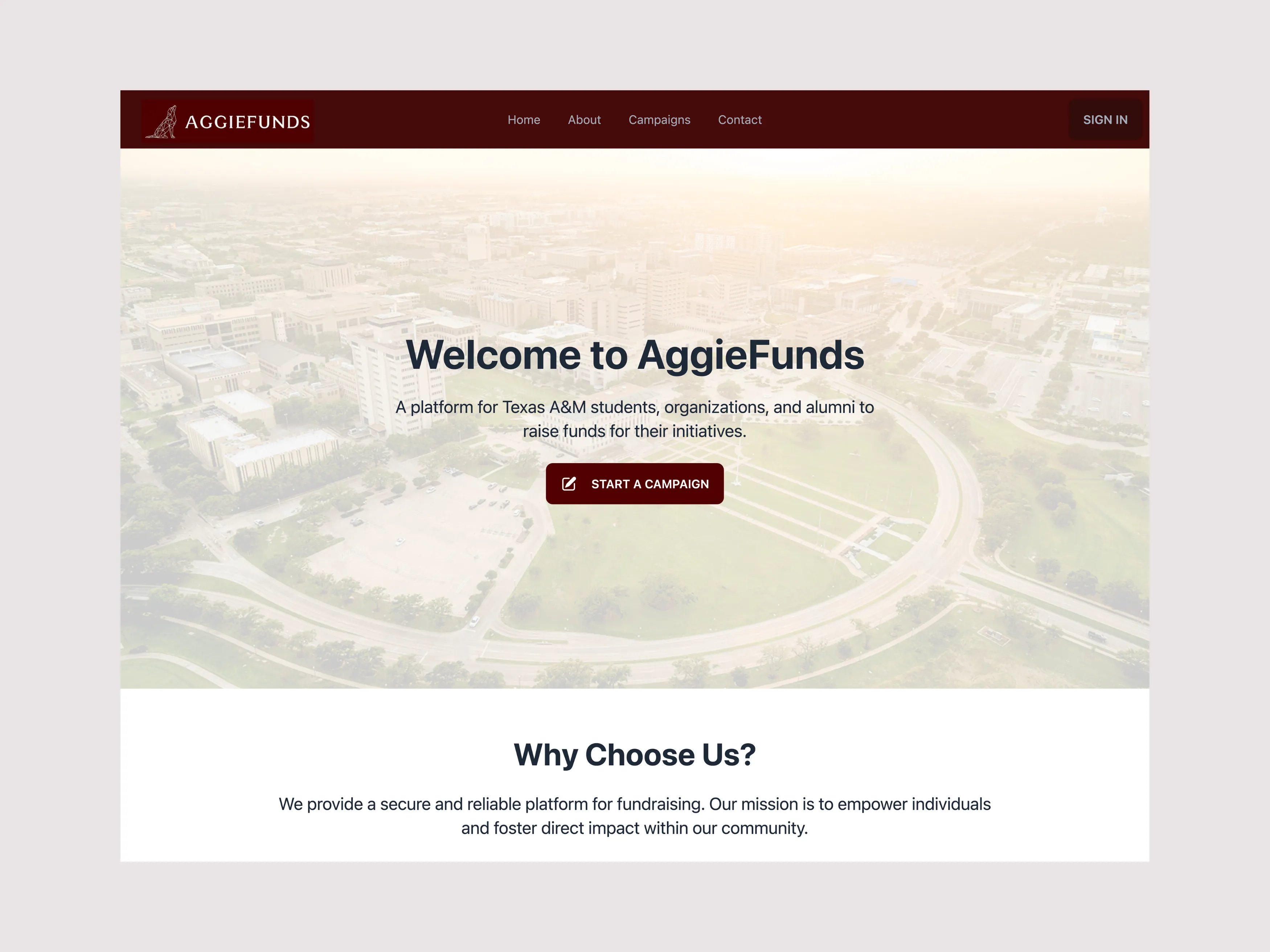 AggieFunds - Project