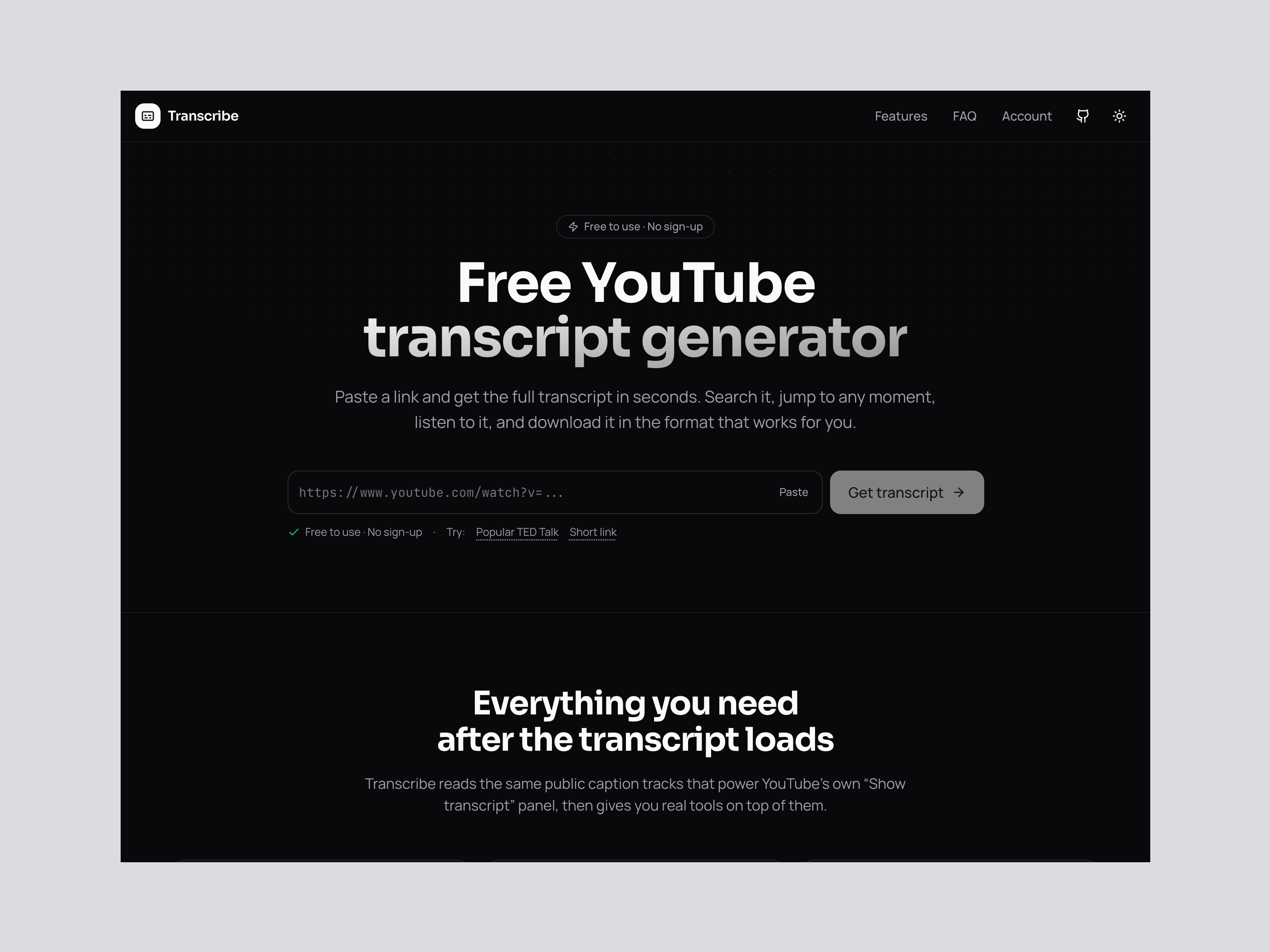 Transcribe - Project